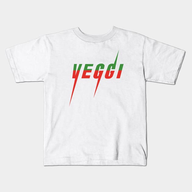 VEGGI (Gucci Blade Parody Vegan) Kids T-Shirt by The Vegan Apparel